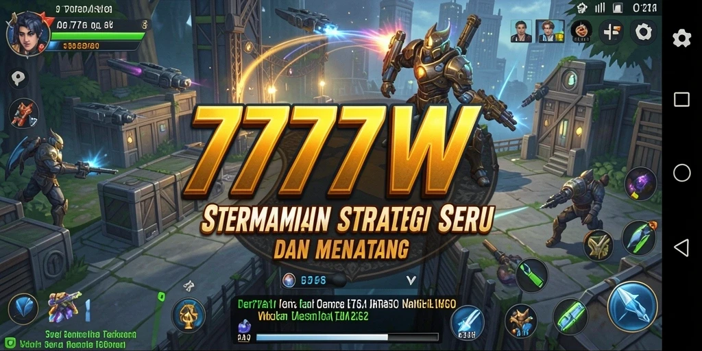 Tampilan gameplay seru dari 7777W yang penuh strategi.