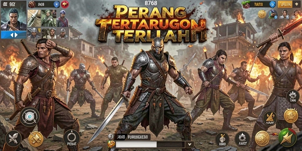 Tangkapan layar menunjukkan aksi mendebarkan dalam gameplay Battle Royale.