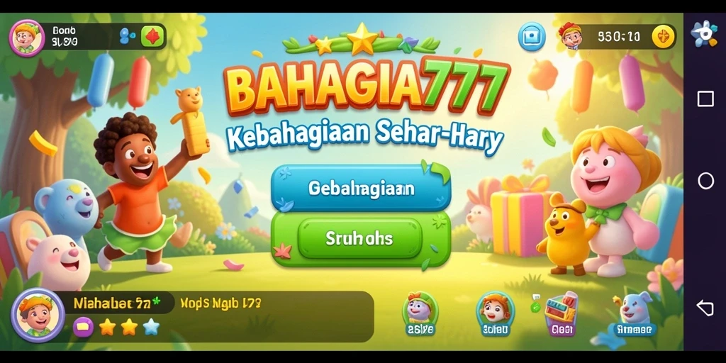 Tampilan gameplay menarik dari BAHAGIA777 dengan interaksi karakter.