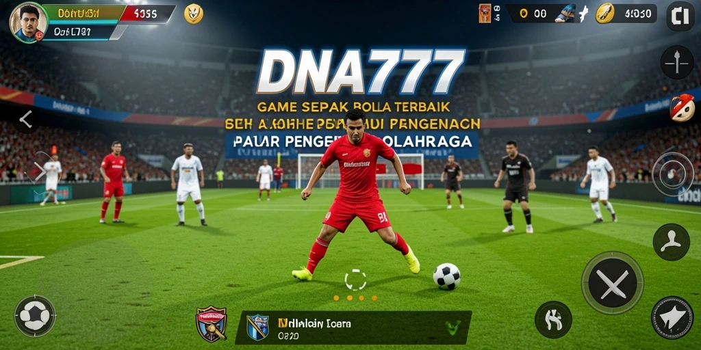 Tampilan gameplay DNA777 yang menarik dan penuh aksi sepak bola.