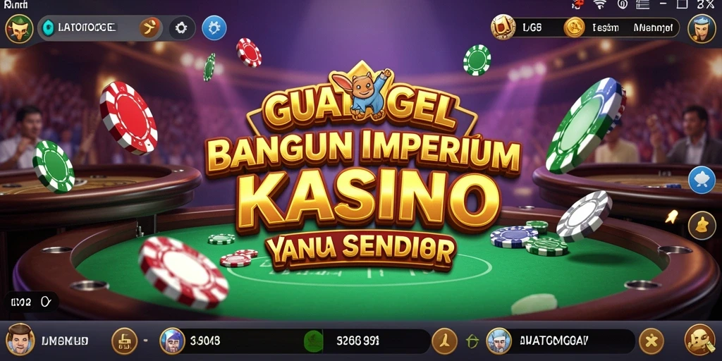Tampilan gameplay GUATOGEL yang seru dan menantang dalam membangun kasino.