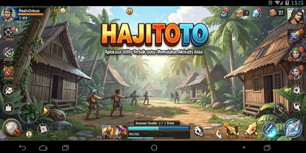 Tampilan utama HAJITOTO yang memudahkan akses fitur utility.