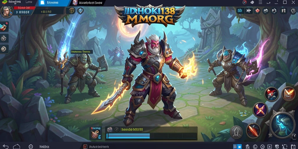 Screenshot gameplay IDRHOKI138 menampilkan aksi seru di dunia MMORPG.