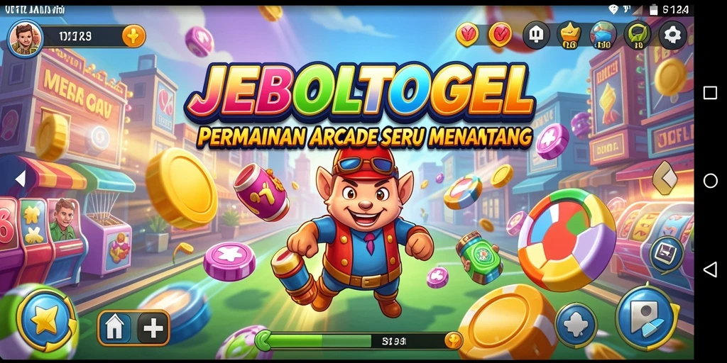 Tampilan gameplay dari JEBOLTOGEL yang menantang dan penuh warna.