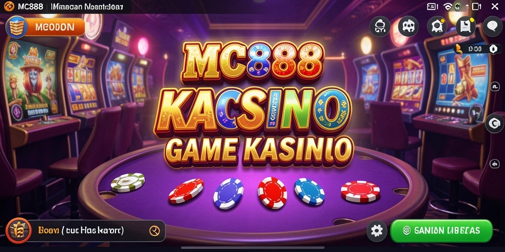 Tampilan gameplay seru di MC888 dengan berbagai permainan kasino.