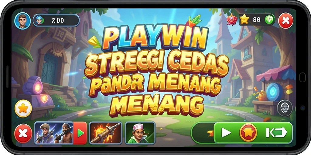 Tampilan dinamis dari gameplay strategi PLAYWIN yang menantang.