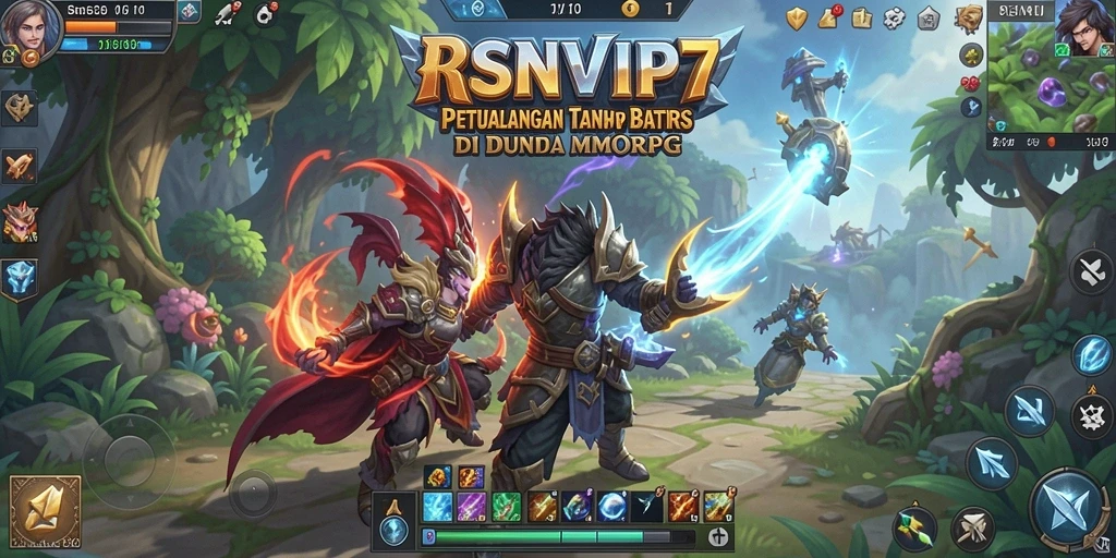 Screenshot gameplay RSNVIP7 menampilkan visual menakjubkan dalam pertempuran epik.