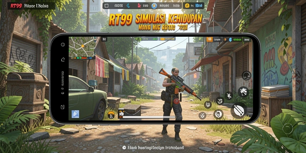Tangkapan layar gameplay RT99 menunjukkan interaksi karakter yang dinamis.