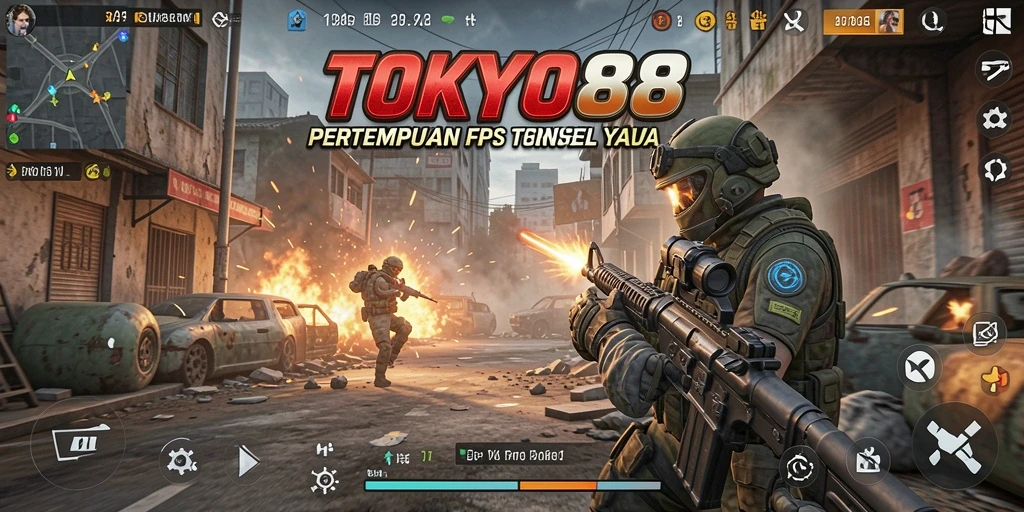 Tampilan gameplay seru dari TOKYO88 dengan aksi tembak-menembak yang intens.
